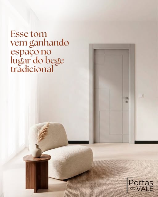 Post da Portas do Vale: Esse tom vem ganhando espaço no lugar do bege tradicional.